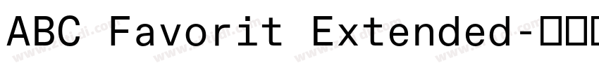 ABC Favorit Extended字体转换